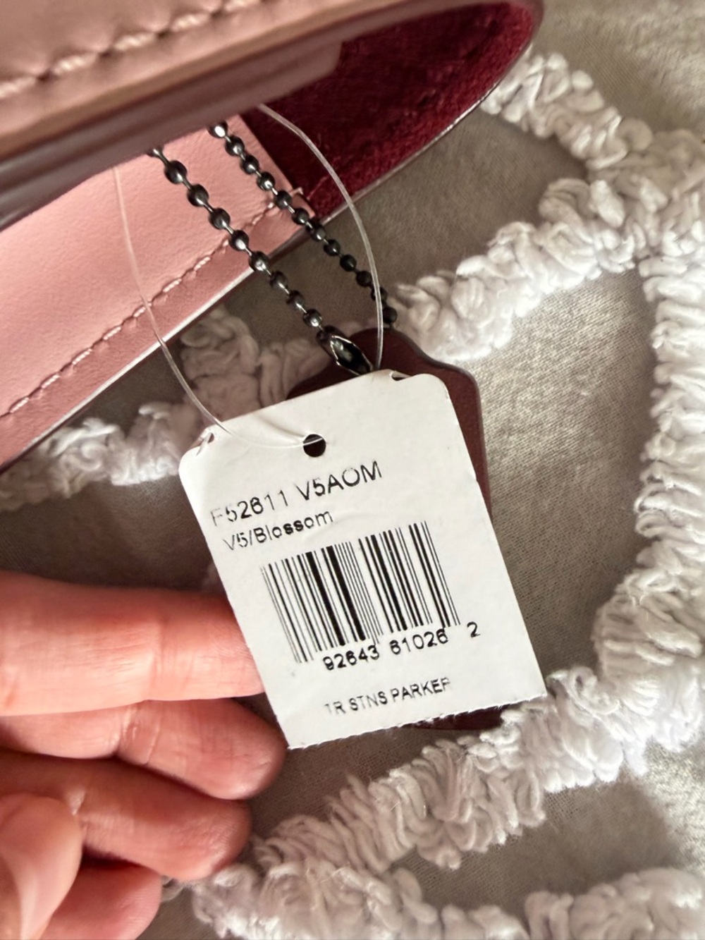 Coach Pink Floral Appliqué Chain Shoulder Bag - Picture 4 of 9